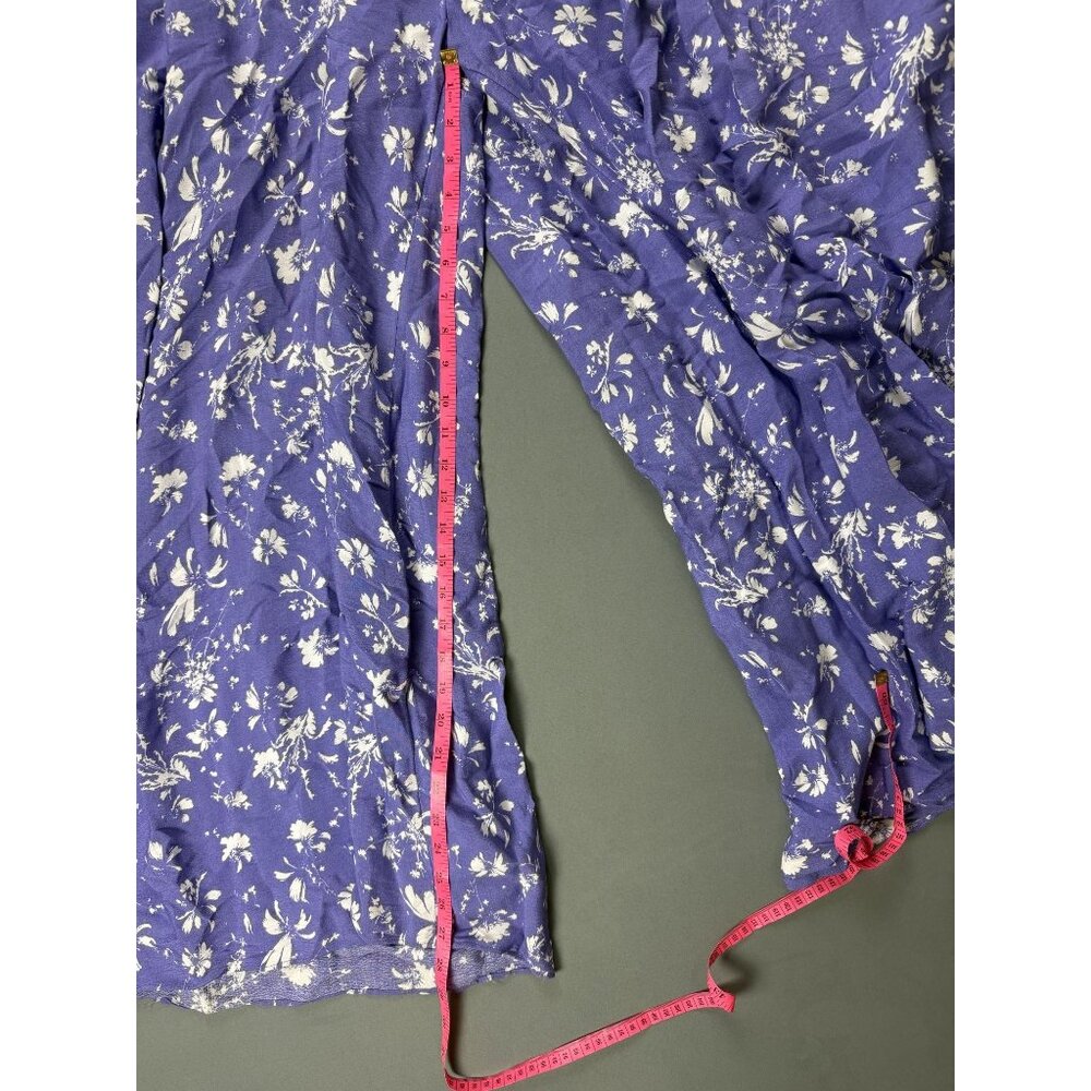 Free people Color My World Wide-Leg Jumpsuit XS Womans Lilac Purple Floral Print - Picture 8 of 8